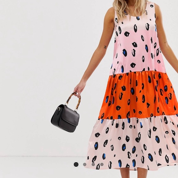 Pink Animal Print Dress - Picture 2 of 4